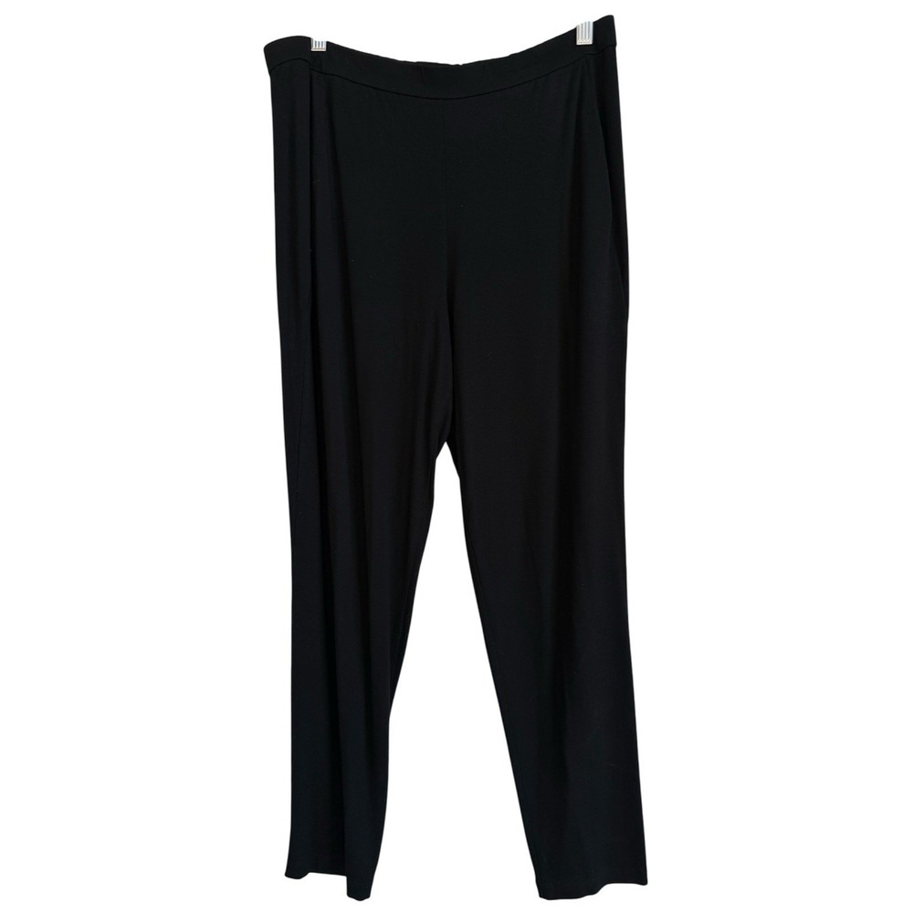 EILEEN FISHER Elastic Waist‎ Stretch Crepe Pockets Jersey Pull On Pants Size M